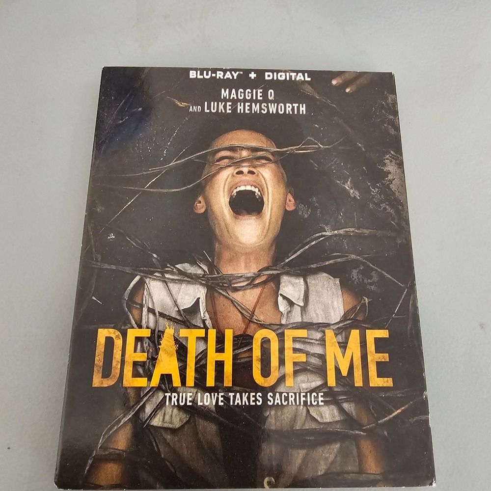 Death of Me Blu-ray Digital Maggie Q Luke Hemsworth Horror Movie with Slipcover